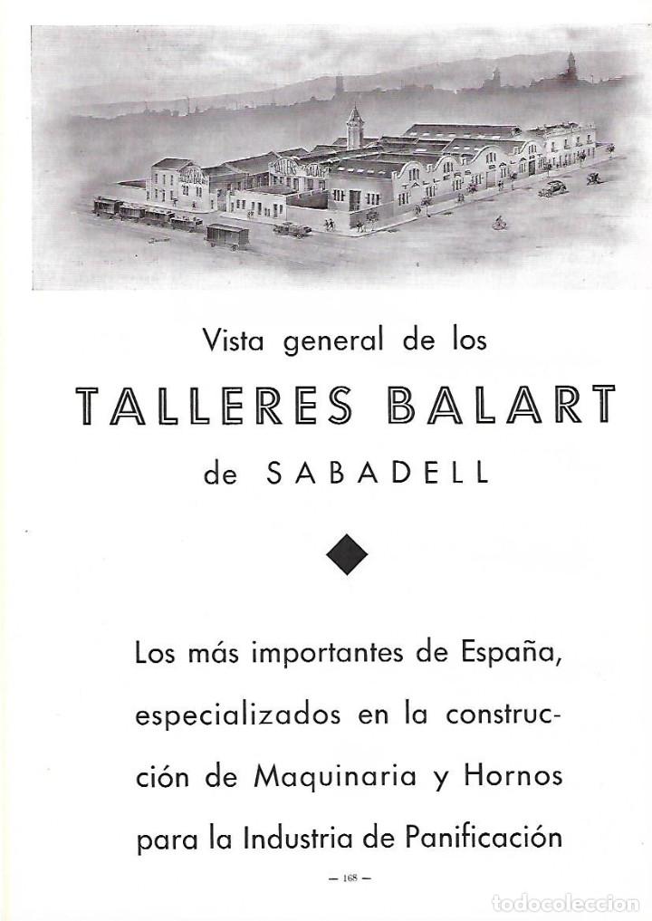 Collezionismo: A&Ntilde;O 1934-35 RECORTE PRENSA PUBLICIDAD TALLERES BALART SABADELL MAQUINARIA HORNO PANIFICACION