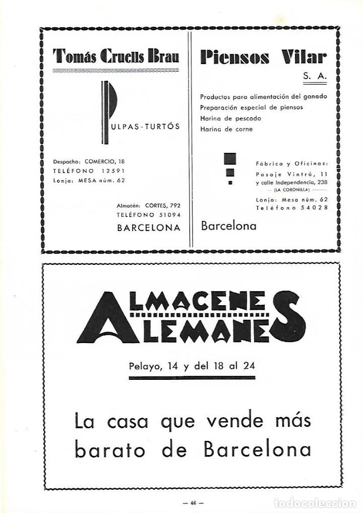 Sammelleidenschaft Papier: A&Ntilde;O 1934-35 RECORTE PRENSA PUBLICIDAD COMERCIO ALMACENES ALEMANES BARCELONA LA CASA QUE MAS VENDE