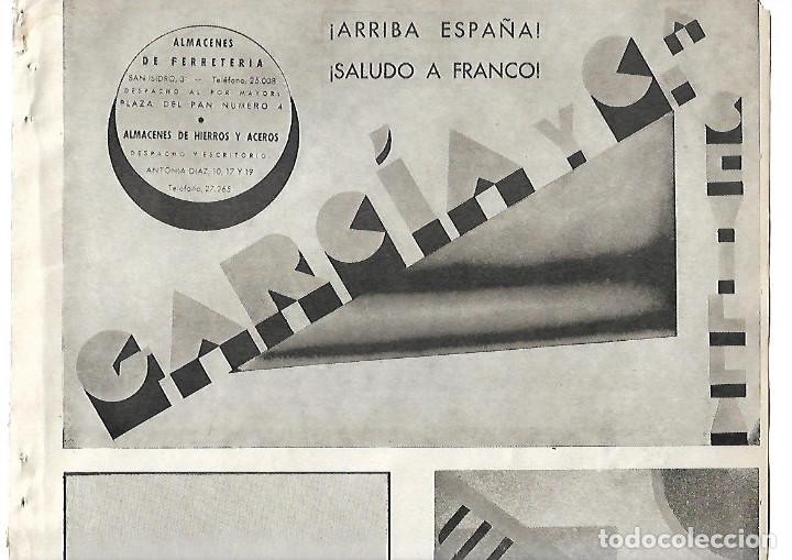 Coleccionismo: A&Ntilde;O 1938 GUERRA CIVIL PUBLICIDAD ALMACENES FERRETERIA GARCIA Y CIA SEVILLA SALUDO FRANQUISTA FRANCO