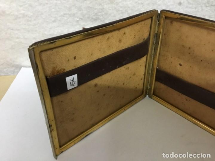 Coleccionismo: Antigua pitillera de cuero - Foto 4