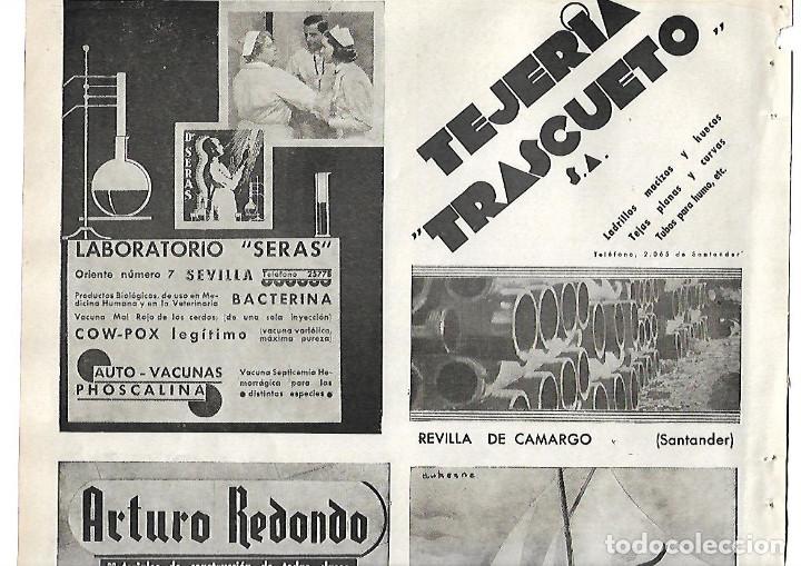 Coleccionismo: A&Ntilde;O 1938 GUERRA CIVIL PUBLICIDAD TEJERIA TRASCUETO LADRILLOS REVILLA DE CAMARGO SANTANDER TEJAS
