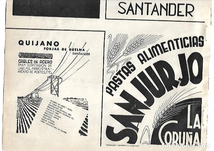 Sammelleidenschaft Papier: A&Ntilde;O 1938 GUERRA CIVIL PUBLICIDAD QUIJANO CABLES ACERO FORJAS DE BUELNA SANTANDER