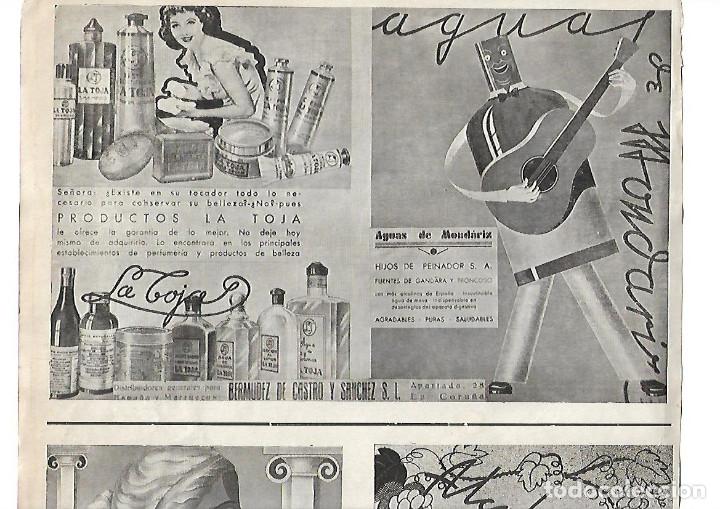 Coleccionismo: A&Ntilde;O 1938 GUERRA CIVIL PUBLICIDAD PRODUCTOS LA TOJA JABON LOCION COLONIA AGUA DE MONDARIZ