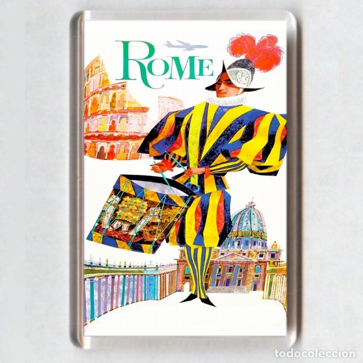 Coleccionismo: IMAN acr&iacute;lico NEVERA - SOUVENIR de ROMA - Foto 1