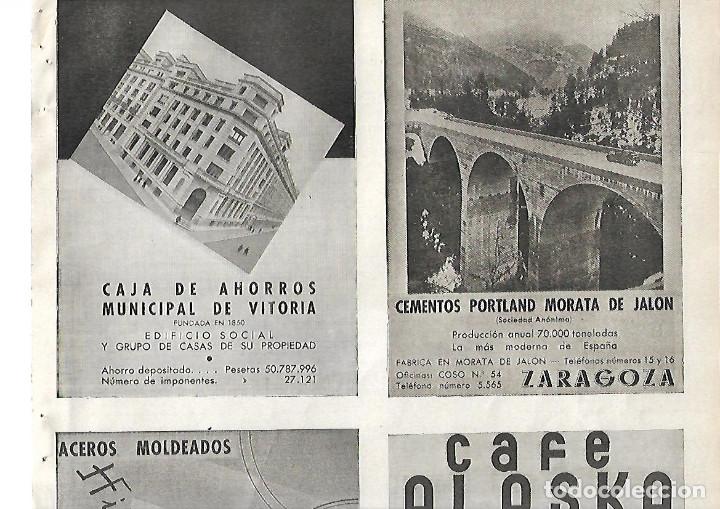 Sammelleidenschaft Papier: A&Ntilde;O 1938 GUERRA CIVIL PUBLICIDAD VITORIA CAJA DE AHORROS MUNICIPAL ACEROS HIJOS DE ARANZABAL