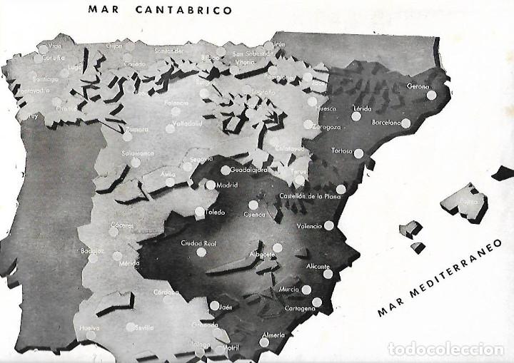 Coleccionismo: A&Ntilde;O 1938 RECORTE PRENSA GUERRA CIVIL FALANGE MAPA DE LA ESPA&Ntilde;A AZUL