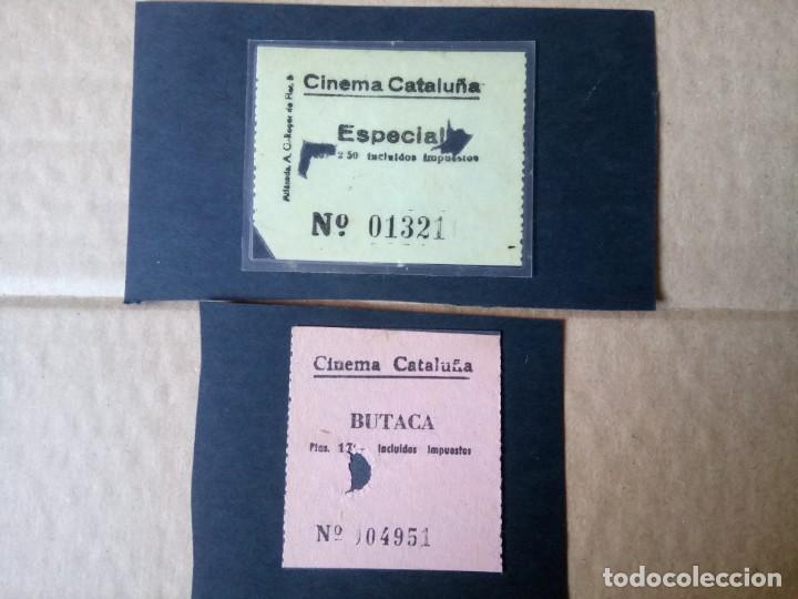 Coleccionismo: ENTRADAS DE CINE, CINEMA CATALU&Ntilde;A, ESPECIAL Y BUTACA