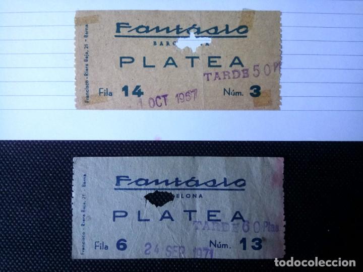 Collectionnisme: ENTRADA DE CINE, FANTASIC, PLATEA, 1967 Y 1971
