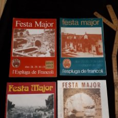 Coleccionismo: LOTE 4 PROGRAMA FESTA MAJOR L'ESPLUGA DE FRANCOLÍ 1981- 84