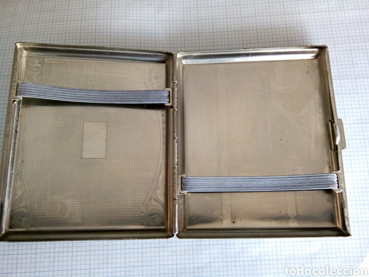 Coleccionismo: Magnifica pitillera metalica inoxidable - Foto 3
