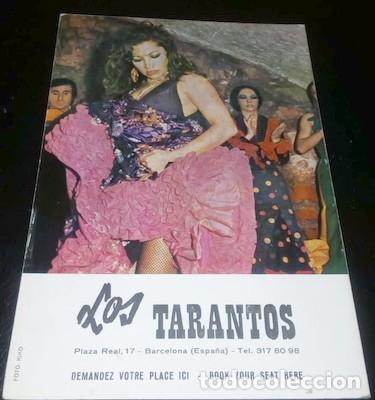 Coleccionismo: PUBLICIDAD DE CART&Oacute;N CON SOPORTE DE LOS TARANTOS DE BARCELONA, CON MARUJA GARRIDO