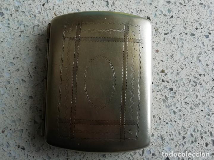 Coleccionismo: pitillera art deco alpaca - Foto 2