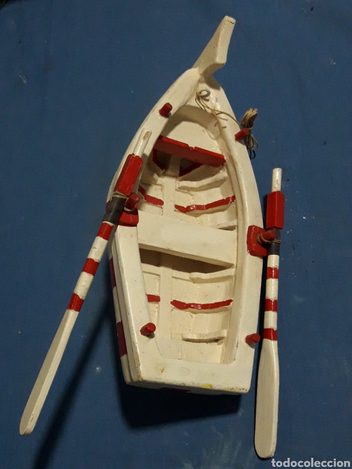 Coleccionismo: BARQUITA DE MADERA SPORTING 22CM - Foto 3