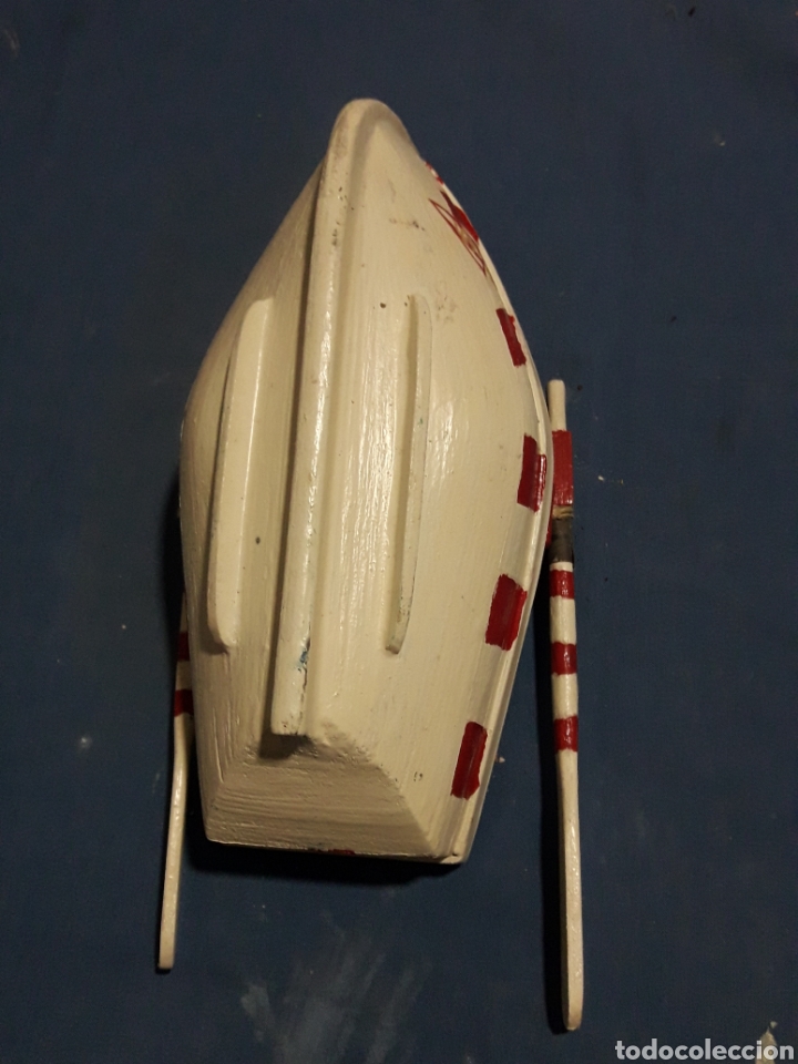 Coleccionismo: BARQUITA DE MADERA SPORTING 22CM - Foto 4