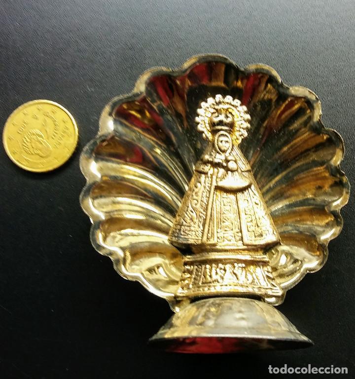 Coleccionismo: IMAGEN EN UNA CONCHA DE LA VIRGEN - Foto 1