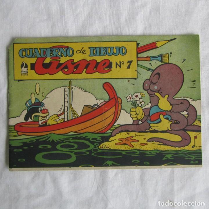 Coleccionismo: Cuaderno de dibujo Cisne n&ordm; 7 Sin colorear