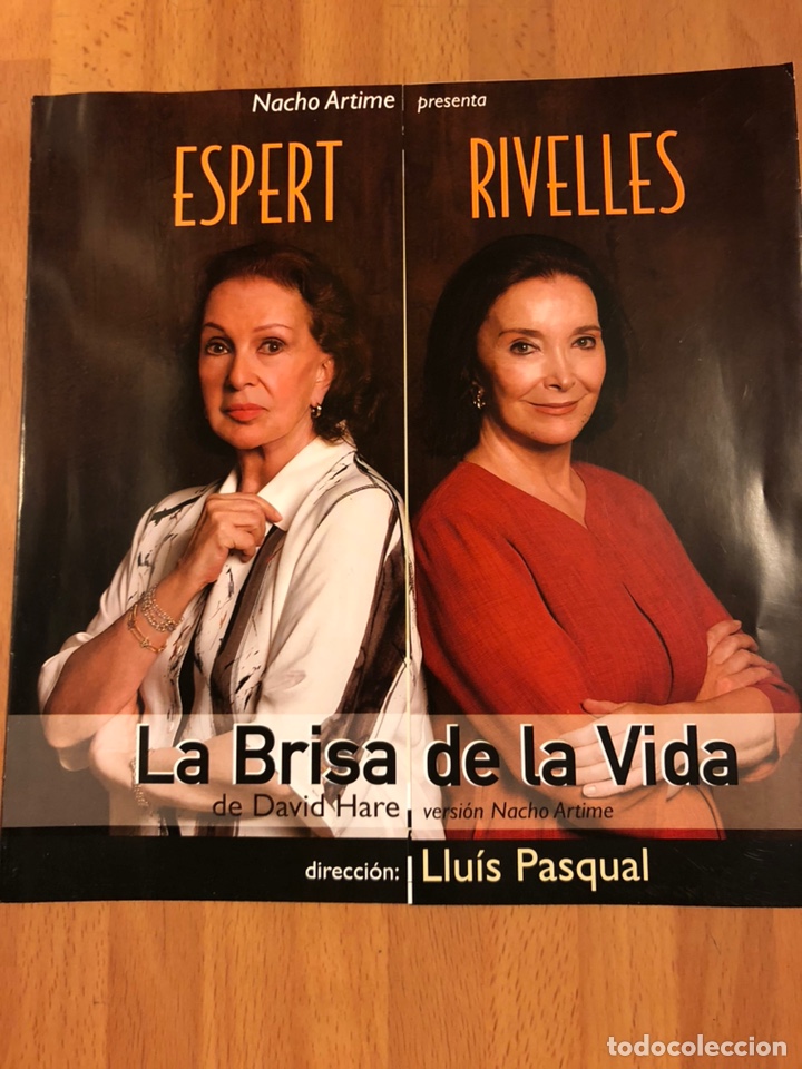 Coleccionismo: Programa teatro la brisa de la vida.amparo rivelles Nuria spert - Foto 1