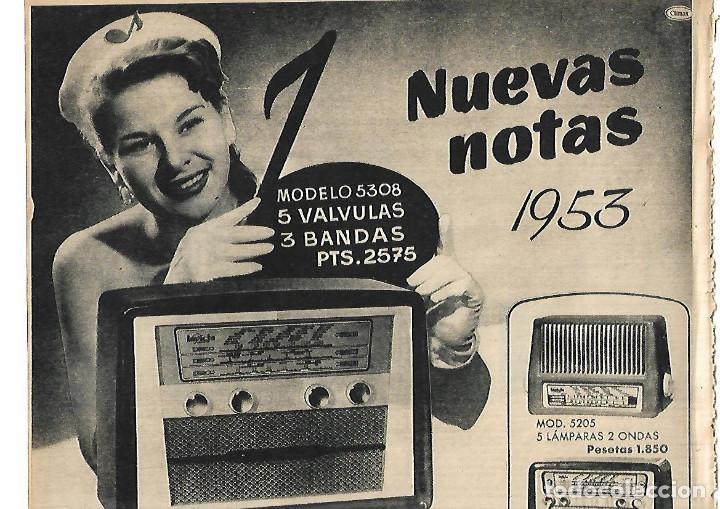 Sammelleidenschaft Papier: A&Ntilde;O 1952 RECORTE PRENSA PUBLICIDAD RADIO INVICTA