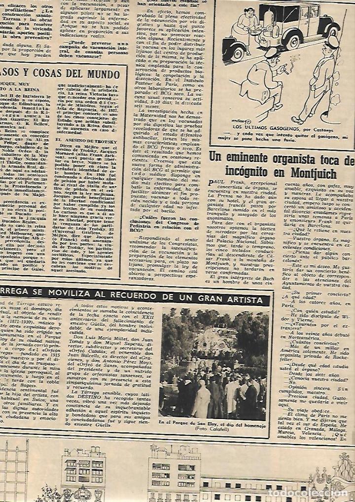 Coleccionismo: A&Ntilde;O 1952 RECORTE PRENSA TARREGA HOMENAJE MESTRE GUELL MUSICO MUSICA PARQUE SAN ELOY SANT ELOI PARC