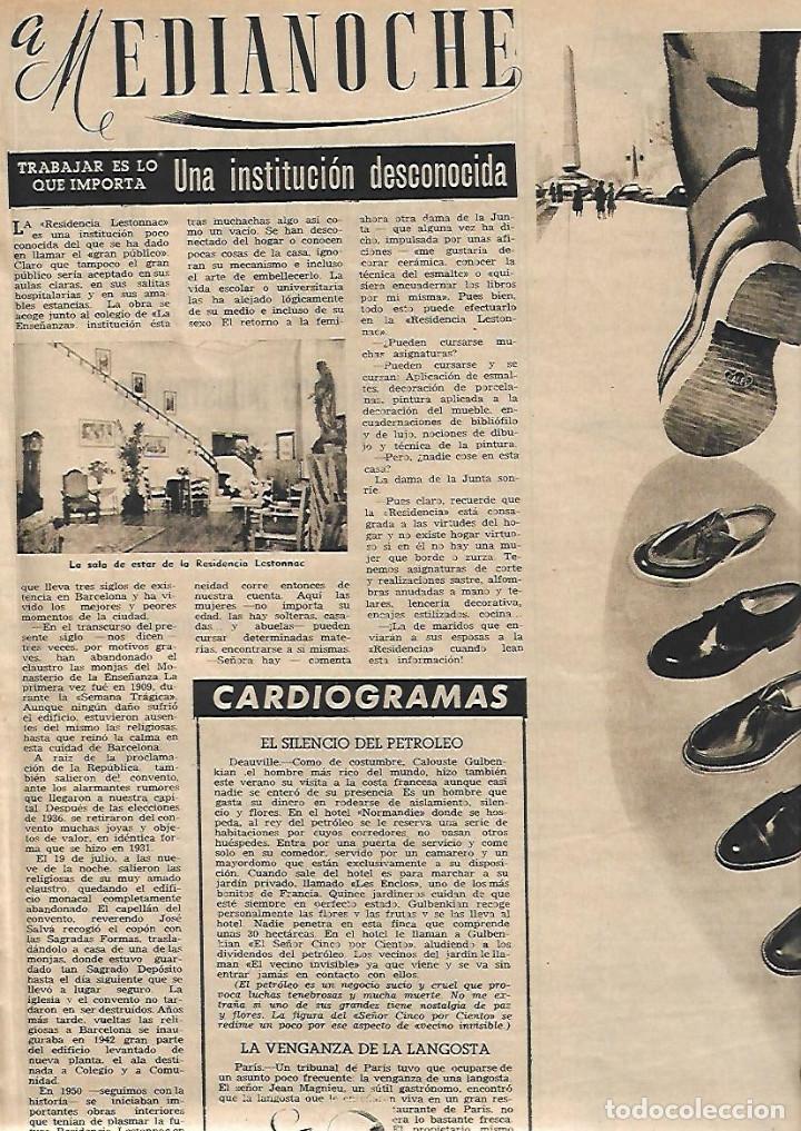 Coleccionismo: A&Ntilde;O 1952 RECORTE PRENSA RESIDENCIA LESTONNAC UNA INSTITUCION DESCONOCIDA