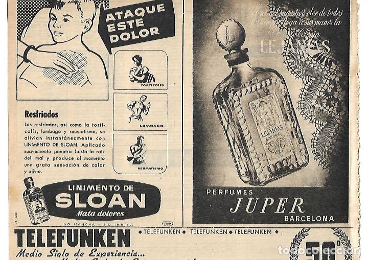 Coleccionismo: A&Ntilde;O 1952 RECORTE PRENSA PUBLICIDAD COLONIA LEJANIAS PERFUMES JUPER BARCELONA
