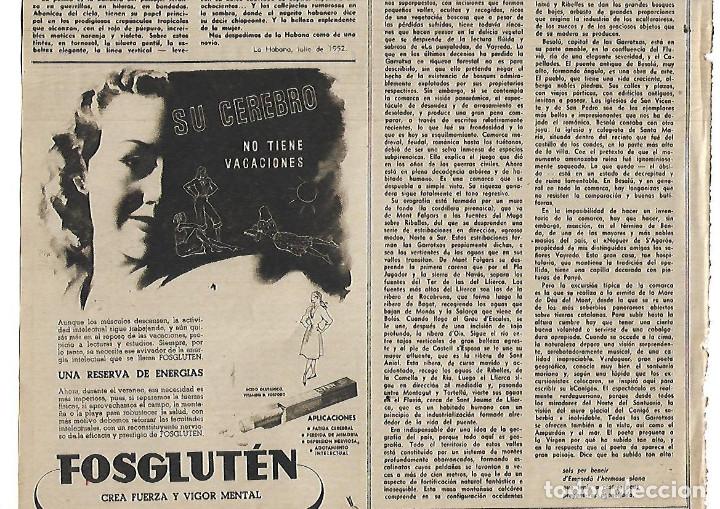 Coleccionismo: A&Ntilde;O 1952 RECORTE PRENSA PUBLICIDAD FOSGLUTEN FUERZA VIGOR MENTAL INSTITUTO TERAPEUTICO MADRID