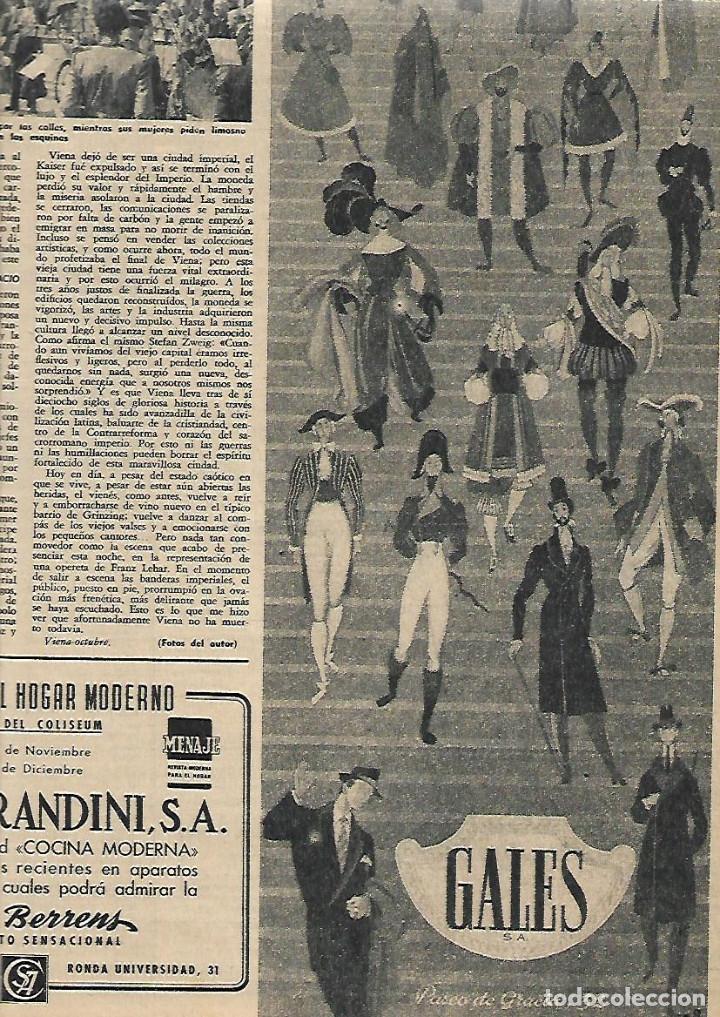 Coleccionismo: A&Ntilde;O 1952 RECORTE PRENSA PUBLICIDAD COMERCIO ALMACENES GALES PASSEIG DE GRACIA BARCELONA MODA