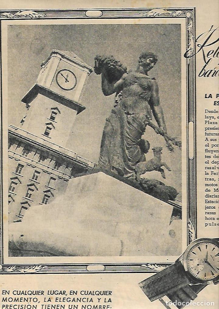Coleccionismo: A&Ntilde;O 1952 RECORTE PRENSA PUBLICIDAD RELOJ ZENITH RELOJ DE LA PLAZA ESPA&Ntilde;A DE BARCELONA