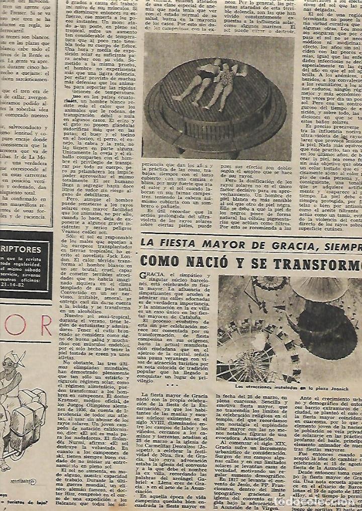 Colecionismo: A&Ntilde;O 1952 RECORTE PRENSA LA FIESTA MAYOR DE GRACIA FESTA MAJOR COMO NACIO Y SE TRANSFORMO