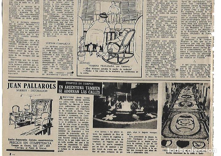 Coleccionismo: A&Ntilde;O 1952 RECORTE PRENSA ARGENTONA ALFOMBRAS DE FLORES CORPUS