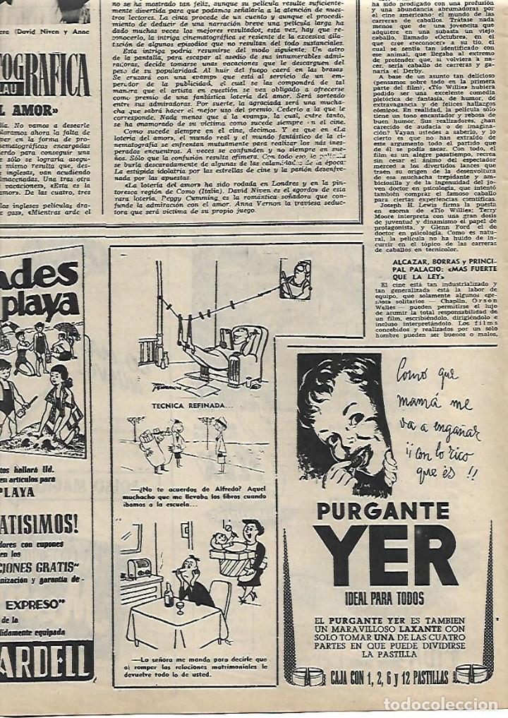 Colecionismo: A&Ntilde;O 1955 RECORTE PRENSA PUBLICIDAD PURGANTE YER LAXANTE