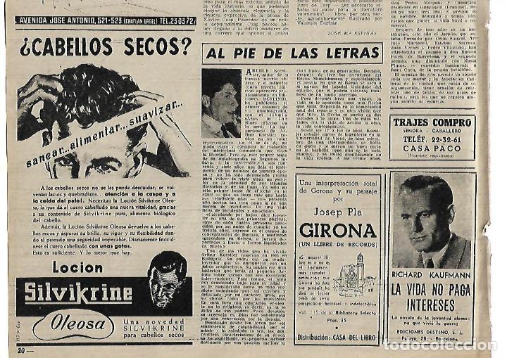 Coleccionismo: A&Ntilde;O 1952 RECORTE PRENSA PUBLICIDAD LOCION PARA EL PELO SILVIKRINE CABELLO