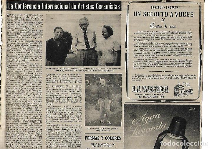 Collectionnisme: A&Ntilde;O 1952 RECORTE PRENSA PUBLICIDAD MUEBLES LA FABRICA