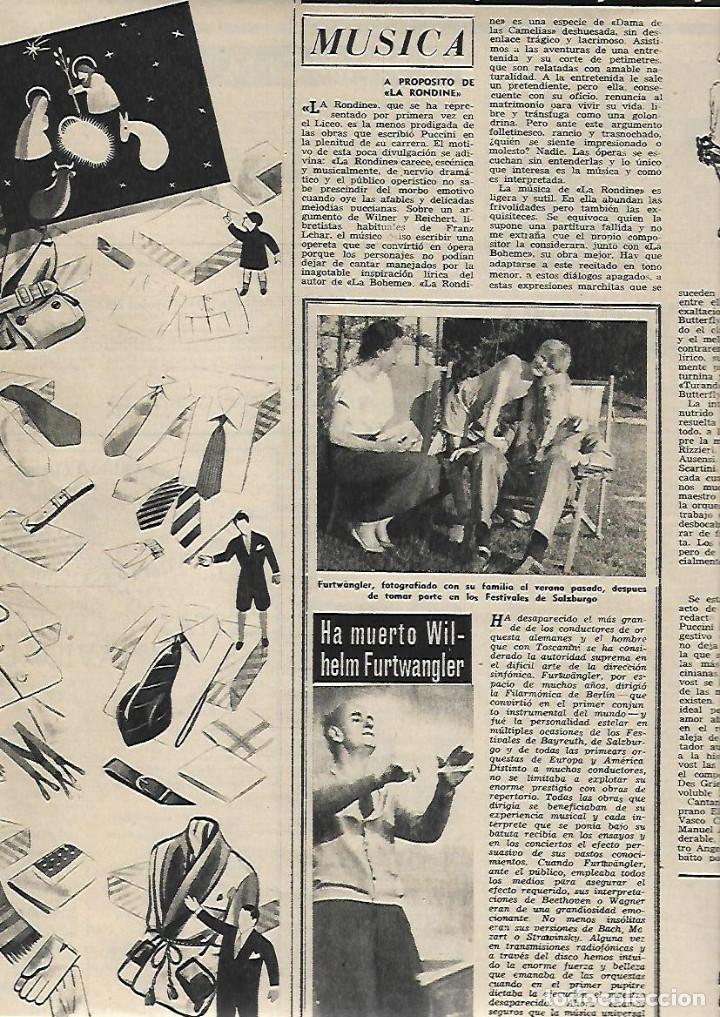 Collectionnisme: A&Ntilde;O 1954 RECORTE PRENSA PUBLICIDAD COMERCIO ALMACEN SELLO MODA BARCELONA