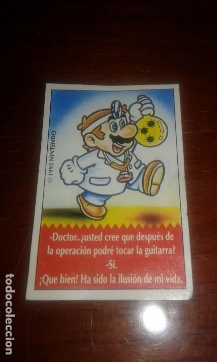 Coleccionismo: Cromo super Mario sin pegar - Foto 1