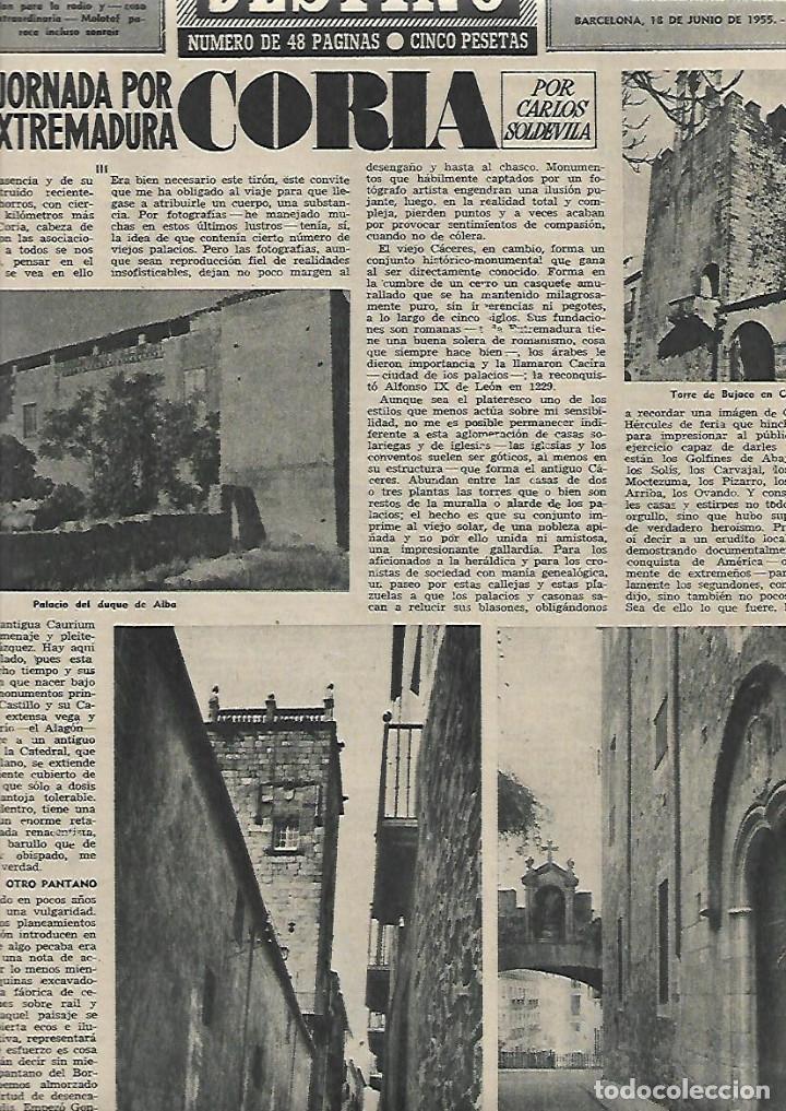 Collectionnisme: A&Ntilde;O 1955 RECORTE PRENSA ALTA EXTREMADURA CORIA CACERES