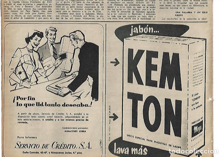 Coleccionismo: A&Ntilde;O 1955 RECORTE PRENSA PUBLICIDAD JABON LAVADORA KEMTON KEM TON LAVADO A MAQUINA
