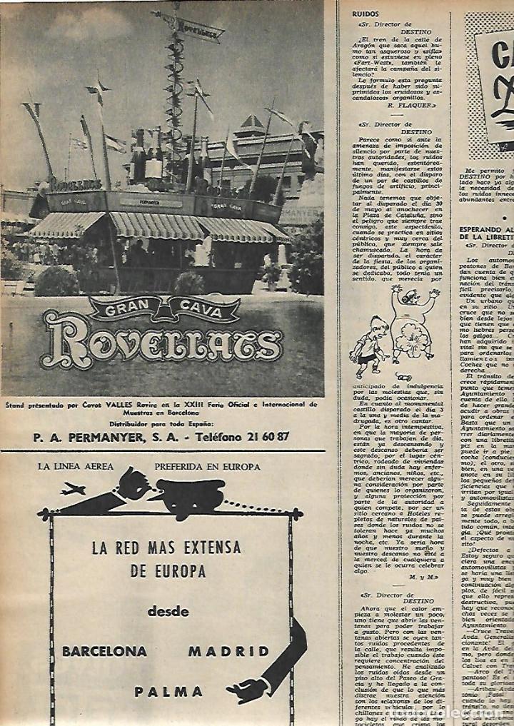 Collecting paper: A&Ntilde;O 1955 RECORTE PRENSA PUBLICIDAD BEBIDAS GRAN CAVA ROVELLATS PERMANYER