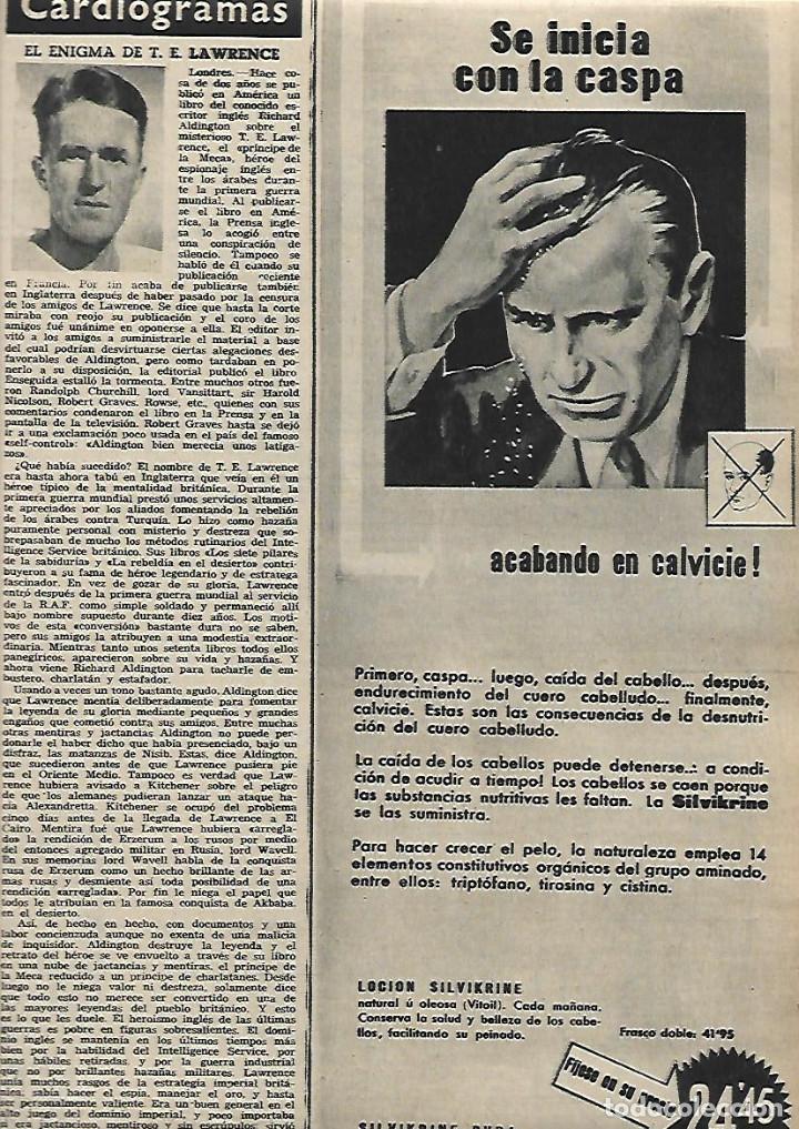 Collectionnisme: A&Ntilde;O 1955 RECORTE PRENSA PUBLICIDAD SILVIKRINE ALIMENTO NATURAL DEL CABELLO