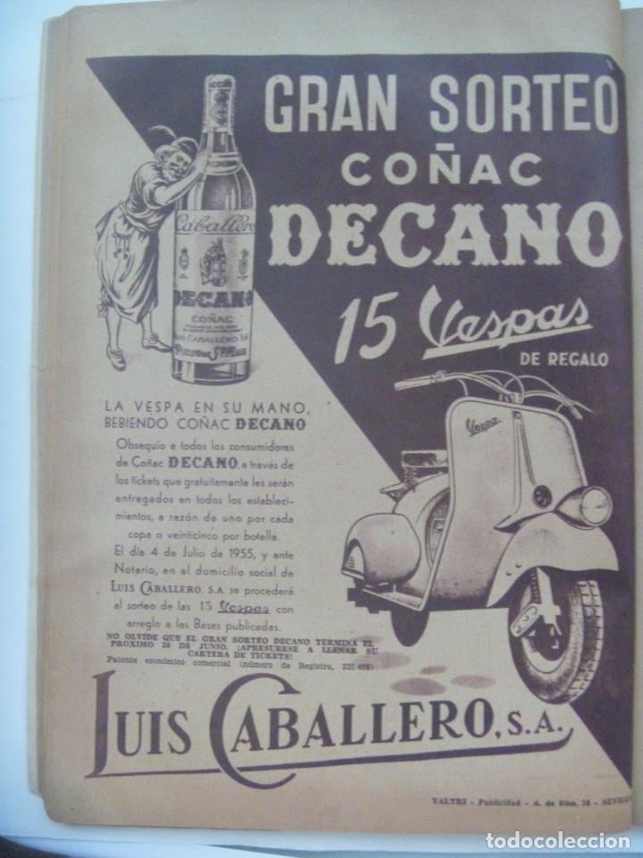 Coleccionismo: HOJA DE PERIODICO CON PUBLICIDAD DE LUIS CABALLERO, GRAN DECANO SORTEA MOTO VESPA. A&Ntilde;OS 50