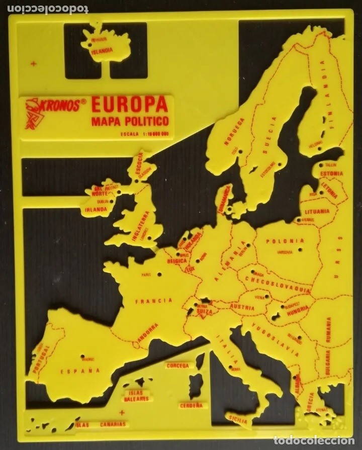 plantillas mapa orografico de europa, ed. krono - Comprar en