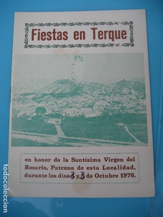 Coleccionismo: Terque. Almeria. Programa de Fiestas de 1976.