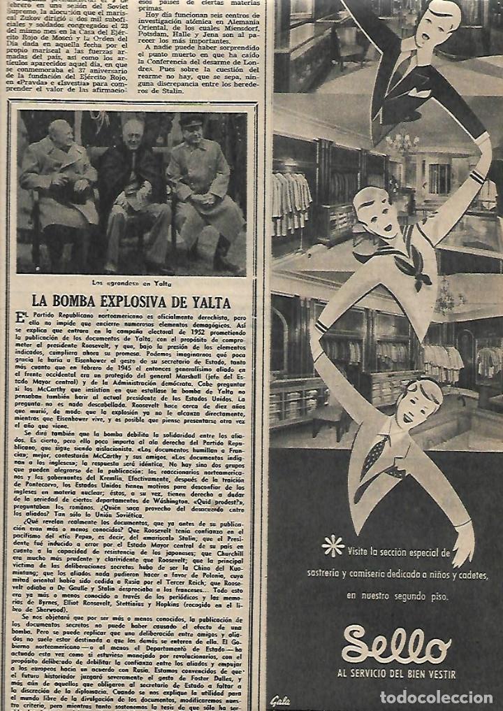 Coleccionismo: A&Ntilde;O 1955 RECORTE PRENSA PUBLICIDAD COMERCIO ESTABLECIMIENTO SELLO MODA
