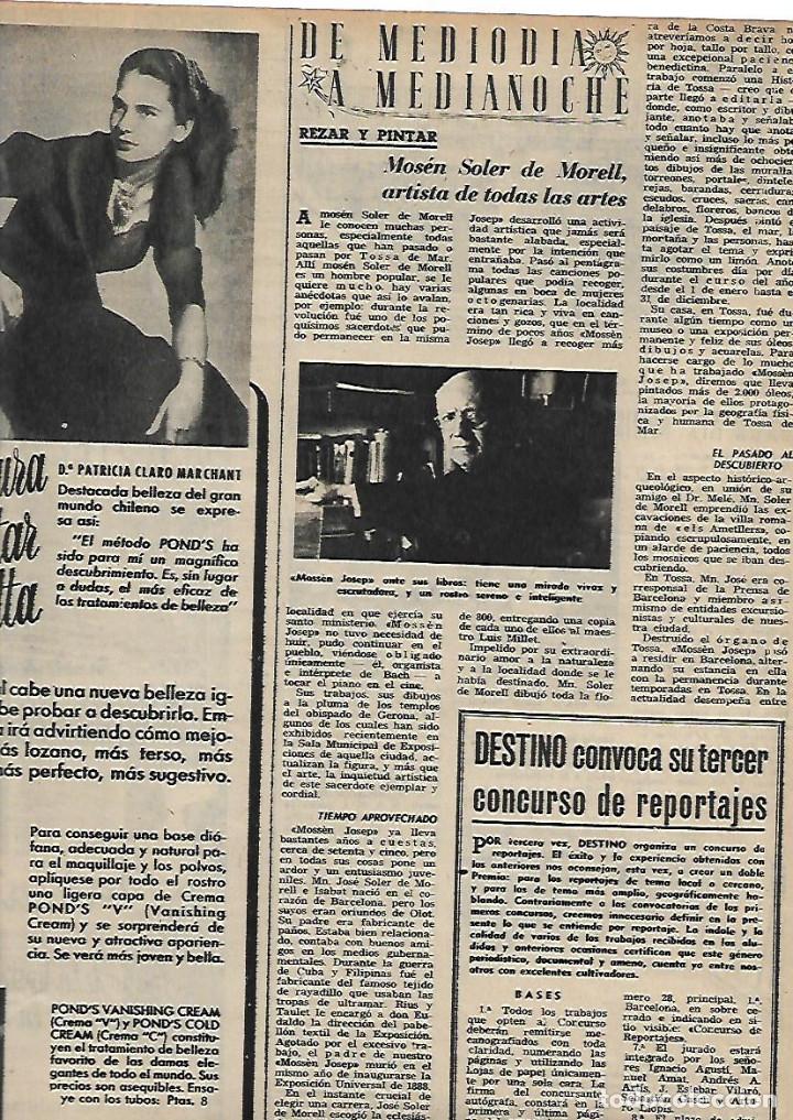 Colecionismo: A&Ntilde;O 1955 RECORTE PRENSA PINTURA MOSSEN JOSEP SOLER DE MORELL