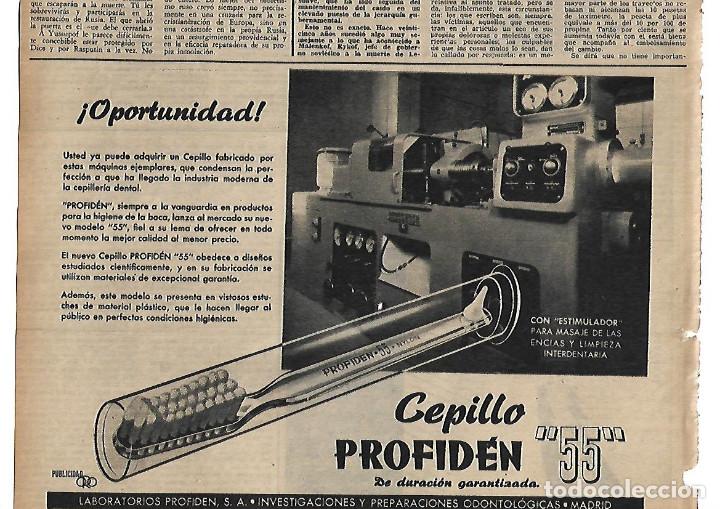 Sammelleidenschaft Papier: A&Ntilde;O 1955 RECORTE PRENSA PUBLICIDAD CEPILLO PROFIDEN