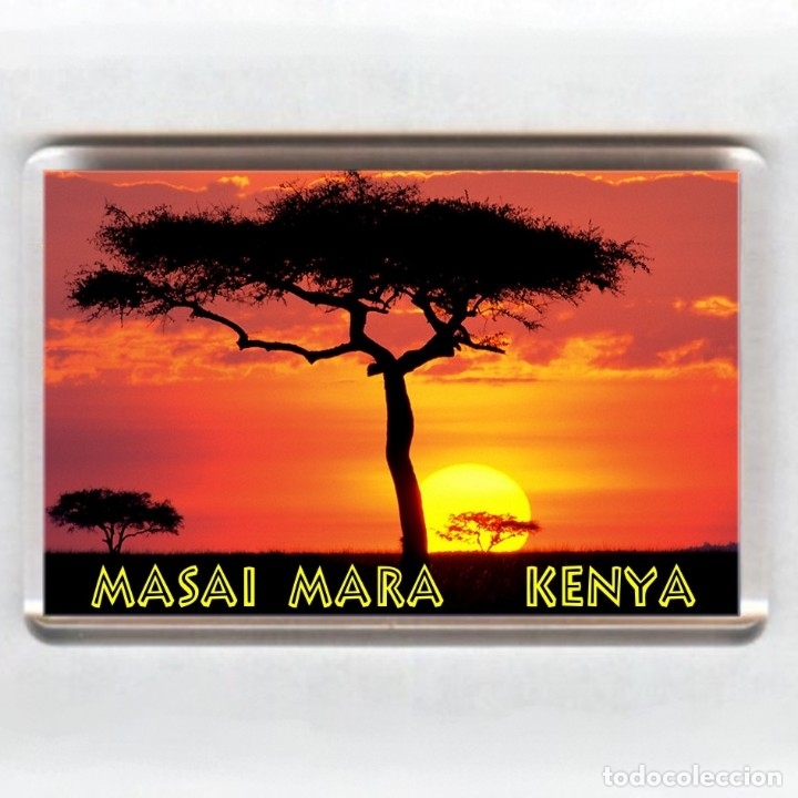 Coleccionismo: IMAN acr&iacute;lico NEVERA - KENYA - Foto 1