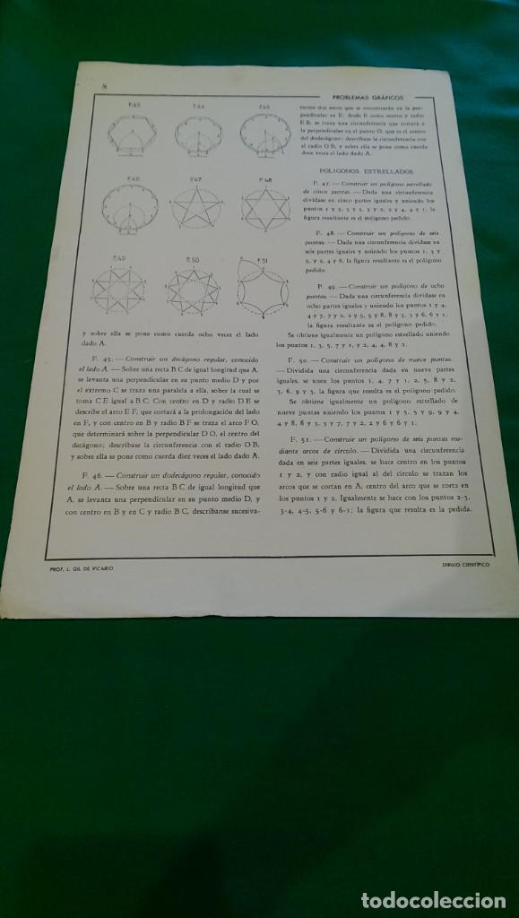 Collecting paper: ANTIGUA L&Aacute;MINA DIBUJO &laquo;POL&Iacute;GONOS ESTRELLADOS&raquo;