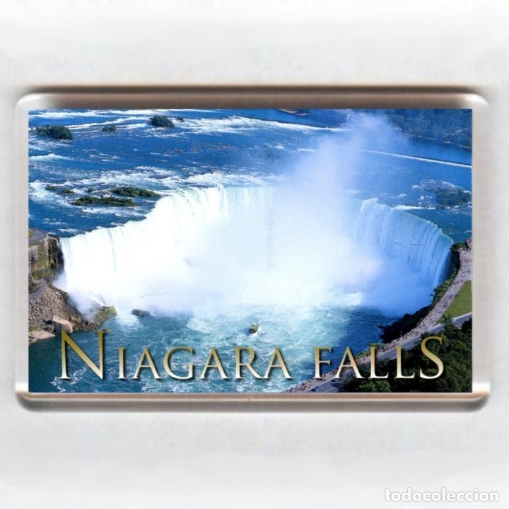 Coleccionismo: IMAN acr&iacute;lico NEVERA - SOUVENIR de NIAGARA (USA)