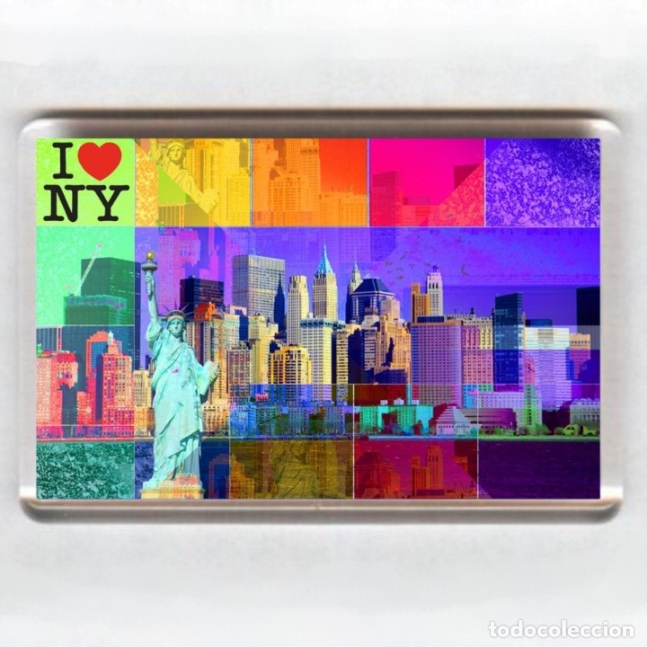 Coleccionismo: IMAN acr&iacute;lico NEVERA - SOUVENIR de NUEVA YORK