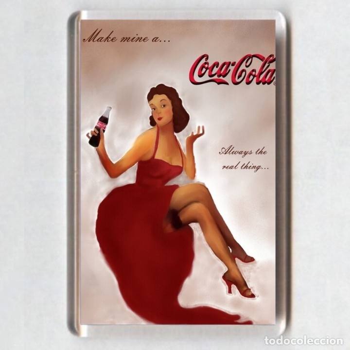 Coleccionismo: IMAN acr&iacute;lico NEVERA - COCA COLA - Foto 1